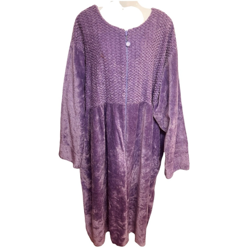 HOUSE OF CHENILLE Kimono Robe Lavender Full Maxi Length Pockets Size 3X NEW